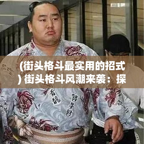 (街头格斗最实用的招式) 街头格斗风潮来袭：探索身体极限，释放狂野之魂！你准备好挑战你的勇气与技巧了吗？